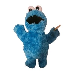 Sesame Street Talking Feed Me "Cookie Monster" Plush Toy Talking Shaking - WORKS